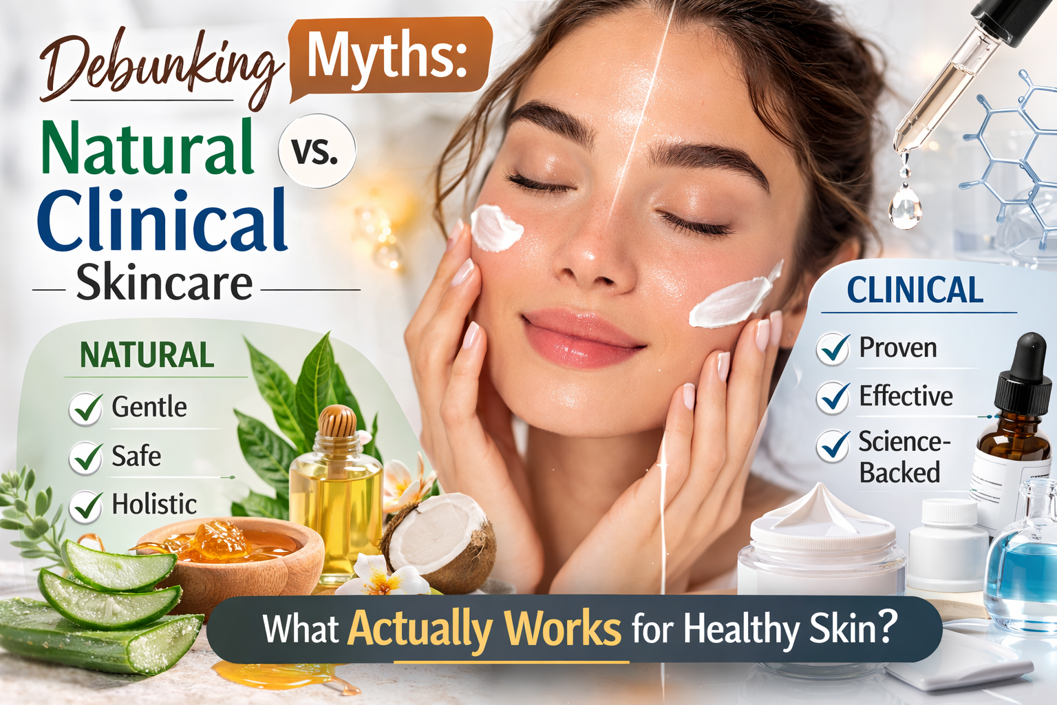 Debunking Myths: Natural vs. Clinical Skincare
