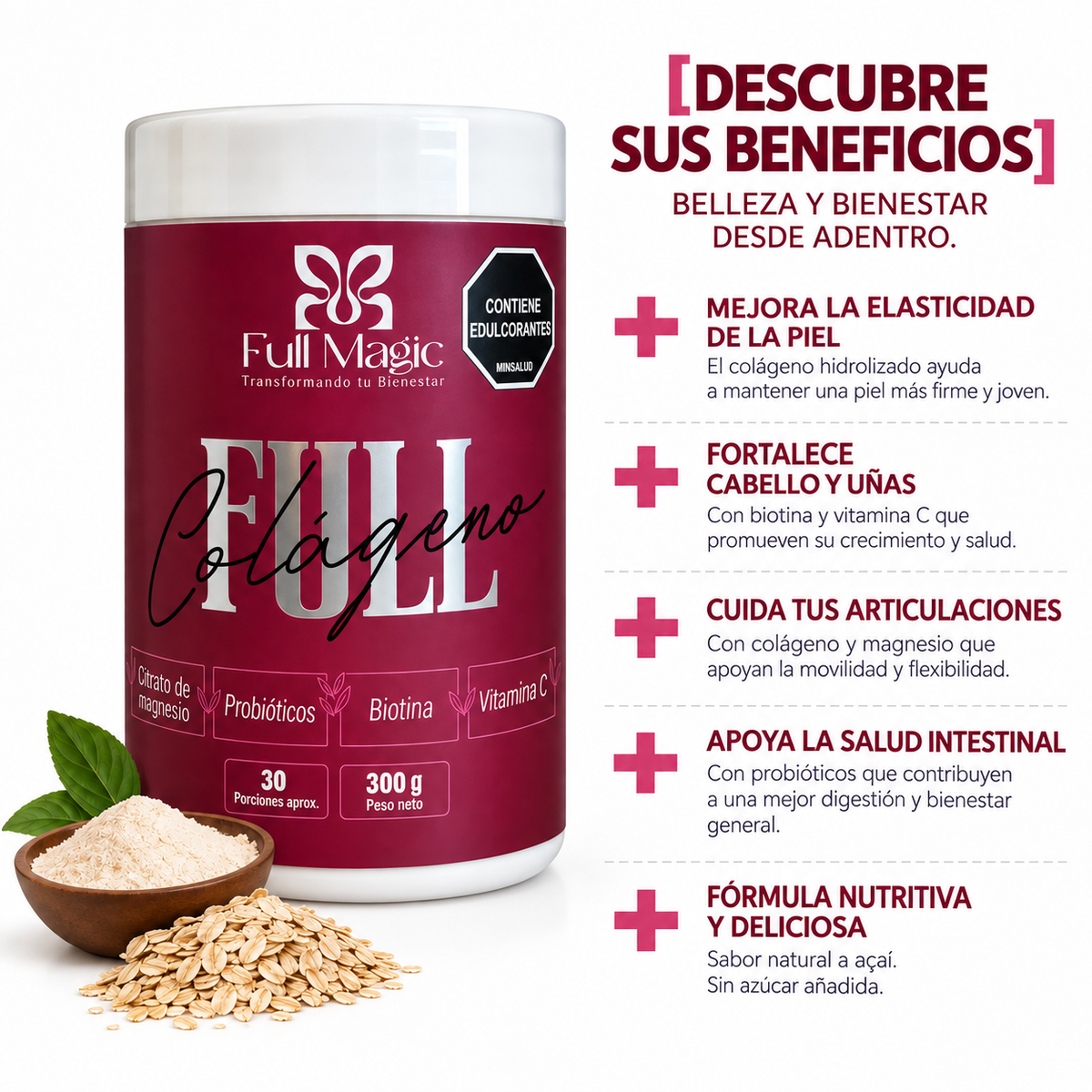 Full Colágeno – Colágeno Hidrolizado + Biotina