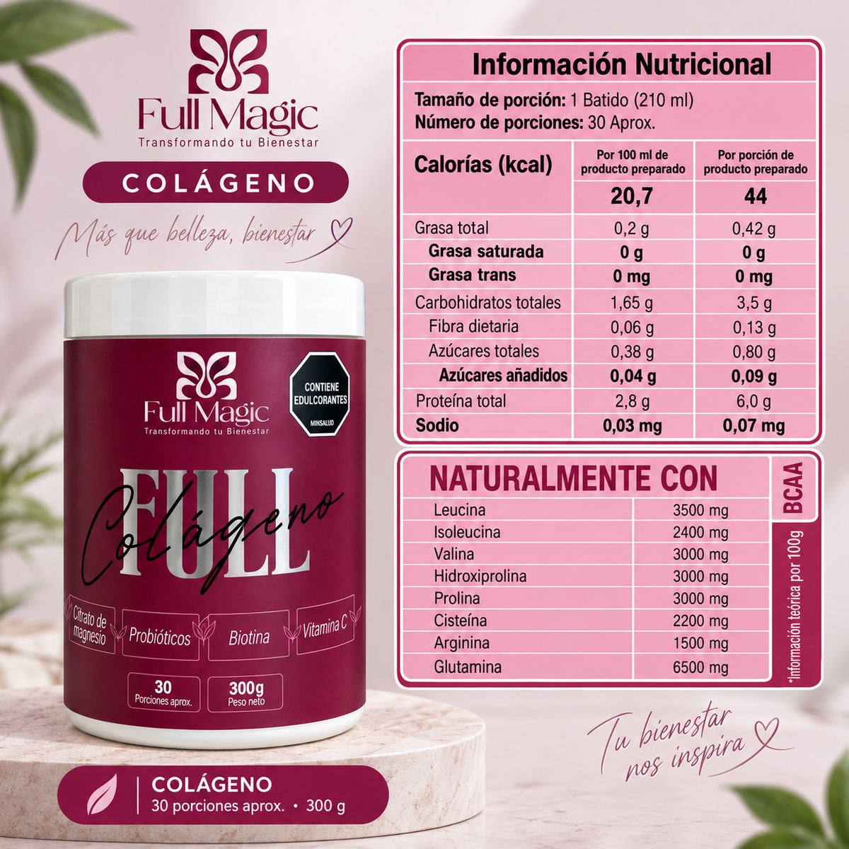 Full Colágeno – Colágeno Hidrolizado + Biotina