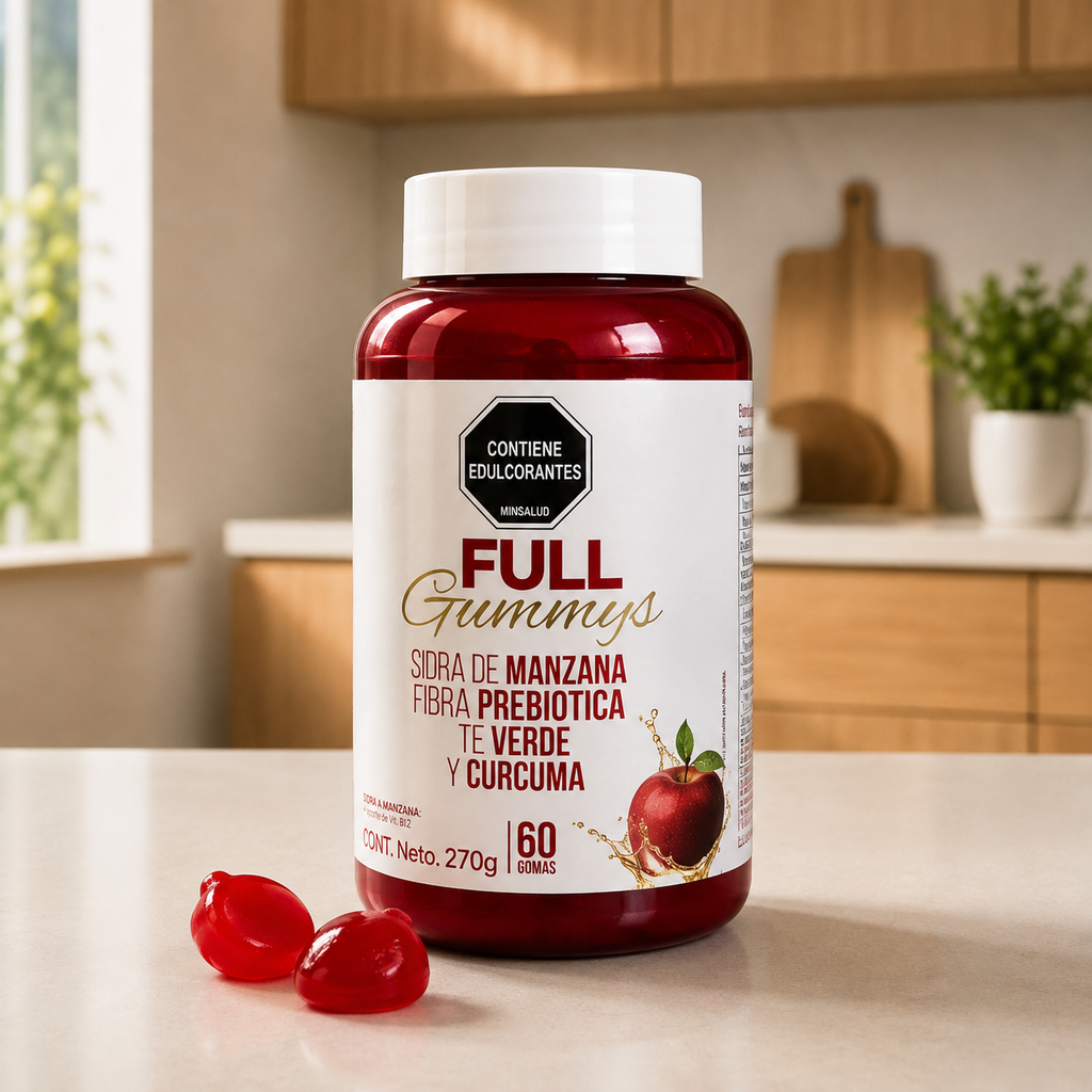 Full Gummys – Gomitas de Manzana y Cúrcuma