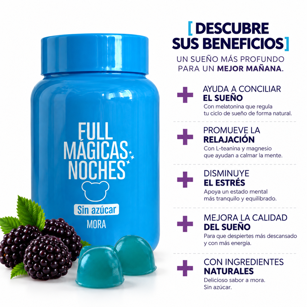Full Mágicas Noches – Gomitas para Descanso Nocturno